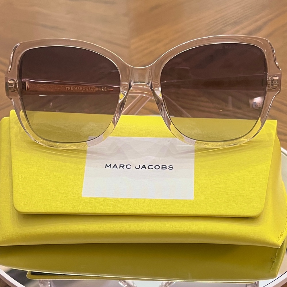 NEW DESIGN Marc Jacobs Women's Sunglasses - Brown and Transparent